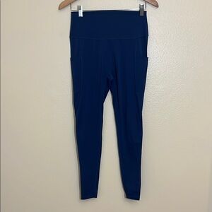 CVG Blue High-Waisted Athletic Leggings